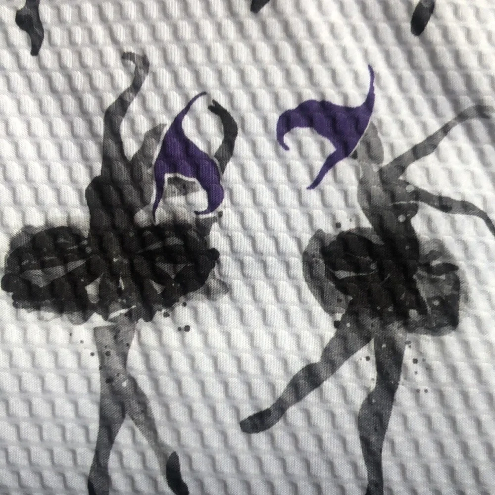 Spooky Lane HALLOWEEN Ballerinas with Witch Hats Shower Curtain